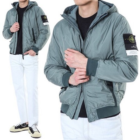 스톤아일랜드 와펜패치 클링클랩스 후드 패딩점퍼/791540823 V0055