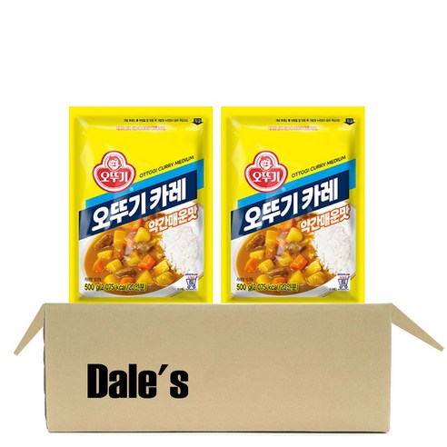 데일즈기획 오뚜기 카레 약간매운맛, 500g, 2개