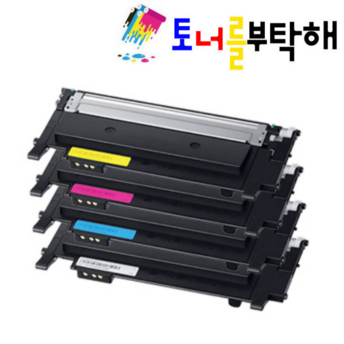 토너를부탁해 삼성 CLT-K404S P404C SL-C433 C433W SL-C483 C483W C483FW 호환 재생토너, 1개, 4색 1세트