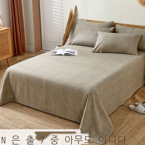 Fuhe 올드 굵은 천 순면 가두 올드 굵은 천 침대 시트 싱글 면 마 기숙사 싱글 100 전면 아마 두께 싱글 남자 손담회 싱글 침대 시트: 160*245cm [적합 0.9-1., 국화승.