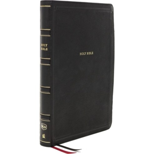 Nkjv Deluxe Thinline Reference Bible Leathersoft Black Thumb Indexed Red Letter Edition Comfor... Imitation Leather, Thomas Nelson