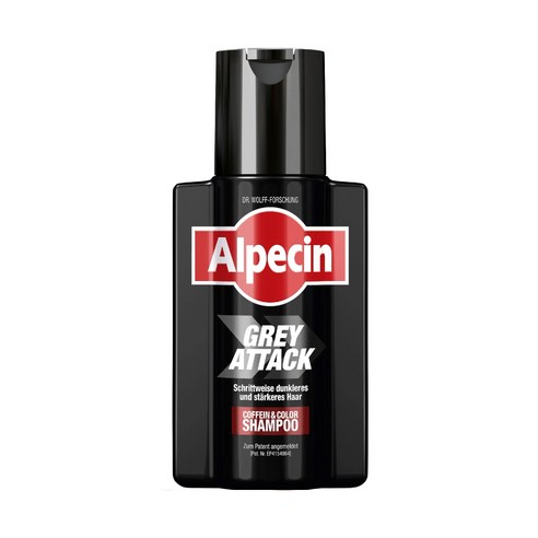 알페신 그레이 어택 샴푸 200ml Alpecin Gray Attack Shampoo 독일 모발 케어, 1개