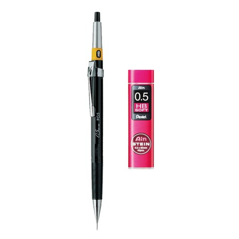 펜텔 그라프 제도샤프 PG-5, 0.5mm 샤프 1개 + 샤프심 소프트HB 1개