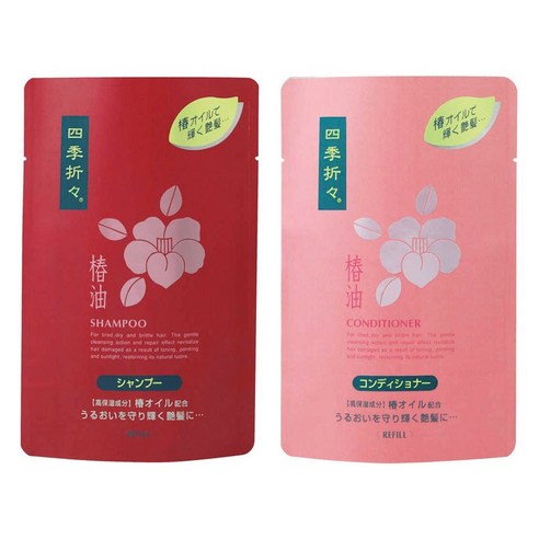 쿠마노 동백기름 컨디셔너 리필 450ml + 샴푸 리필 450ml, 1개