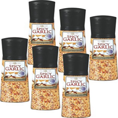 Dean Jacob's Chef Size Jumbo Grinder Mills - Spicy Garlic (Pack of 2), 1개