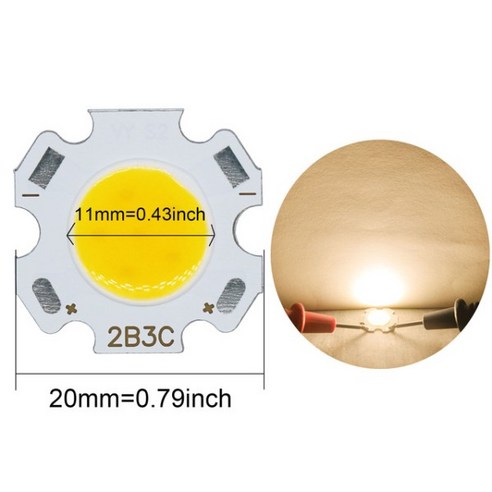 SMD 고출력 LED COB 라이트 비즈 자연 백색 램프 비드 전구 칩 스포트라이트 다운라이트 다이오드 10 개 3W 5W 7W 10W, [02] 4000K Natural white, [01] 3W 250mA 10PCS