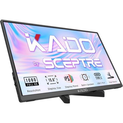 컴퓨터 모니터 사무용 게이밍 카도 24 커브드 1500R 1920x1080 75Hz VESA 마운트 VGA HDMI 오피스 내장 스피커 C24 시리즈, 15.6