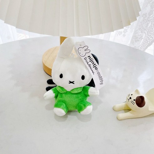 누리토이즈 미피 인형 30cm 6종 중 1개, 그레이 논브루너컬러 미피 11 5컬러 귀여운 미피 인형 키링 가방고리 캐릭터 열쇠고리 키홀더 8cm 가방 악세사리, 퍼플, 1개