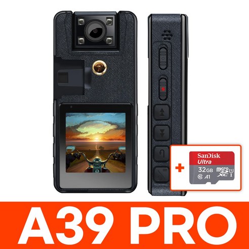 14시간의 압도적인 기록, A39 PRO 바디캠 블랙박스가 당신의 모든 순간을 지켜드립니다.