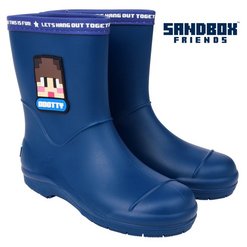 아동장화 샌드박스 도티 타이포 레인부츠