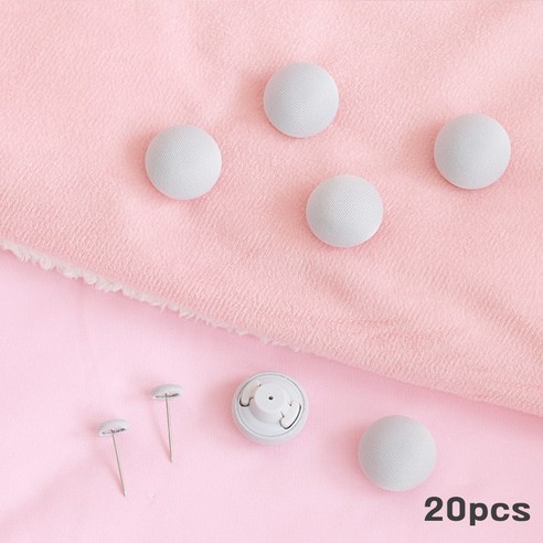베라카 이불정리 고정핀 20pcs, 20개, 그레이
