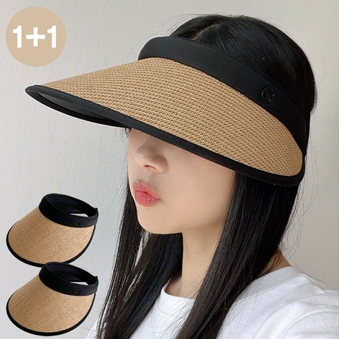 동대문모자 여성 여름 라탄 썬캡 2P