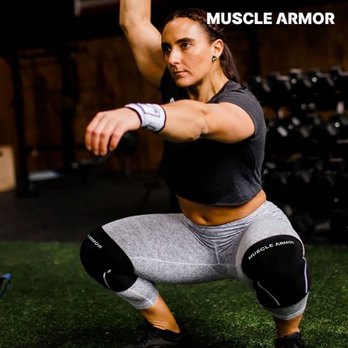 머슬아머 웨이트 리프팅 무릎보호대: 무거운 중량에 맞서세요!