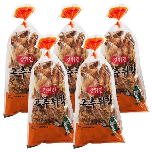 소포장 70g(5개) 인동식품 고추튀각 70g x 5개, 1개, 70g