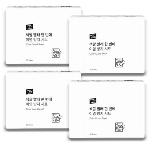 베러댄비포 이염방지시트 30매, 4개