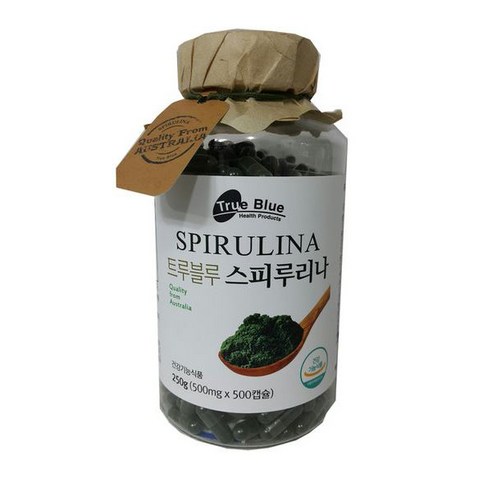 호주산 트루블루 스피루리나 500mg 500캡슐 – 항산화 및 콜레스테롤 개선 효과 spirulina