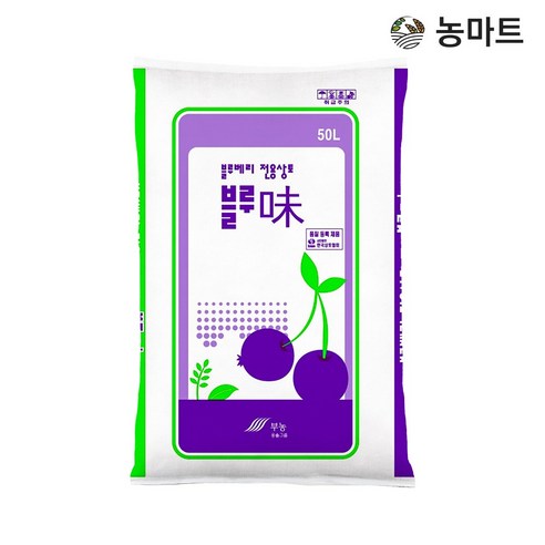 주말농장에서 사용할 농마트 블루미 상토 50L / 블루베리 프리미엄상토 삽목 식재 텃밭농사용품, 1개. 부농상토 주말농장에서 사용할 농마트 블루미 상토 50L / 블루베리 프리미엄상토 삽목 식재 텃밭농사용품, 1개. 부농상토