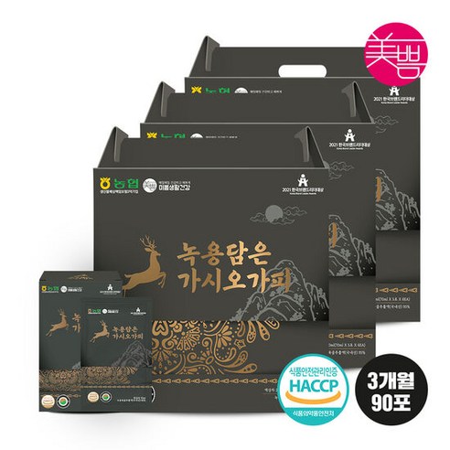 미쁨생활건강 녹용 가시오가피즙, 60개