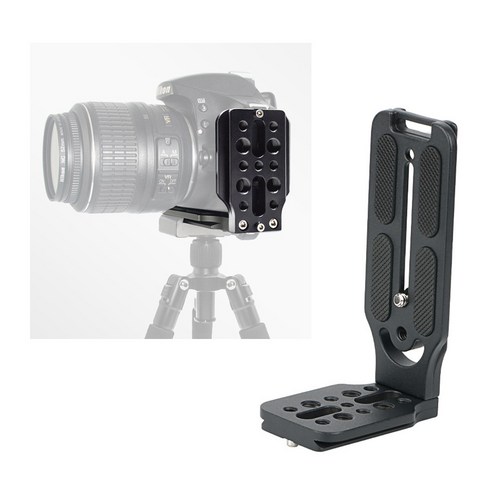 다양한 카메라 모델을 위한 범용 퀵 릴리즈 L 플레이트 브라켓으로 촬영 편의성과 안정성 향상
