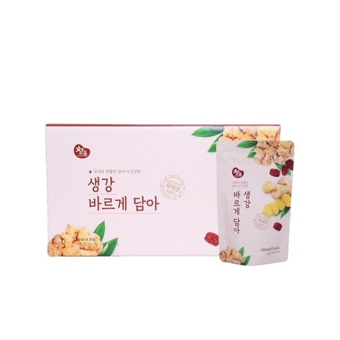 (참든건강과학)참든 생강즙 생강 바르게 담아 100ml x 30포