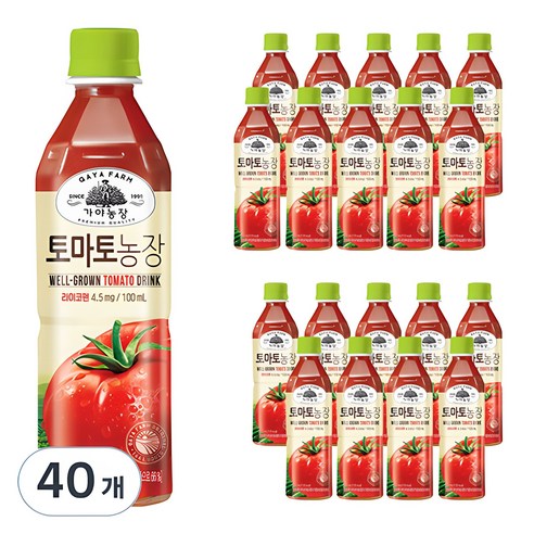 가야농장 토마토농장, 500ml, 40개