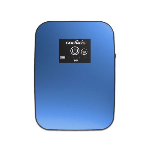 갓포스 USB 충전식 무선 휴대용 기포기, 블루, 신상품 H5, 1개