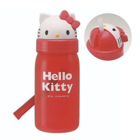 헬로키티 빨대 물통 휴대용 물병 키티 텀블러 350ml, 단품