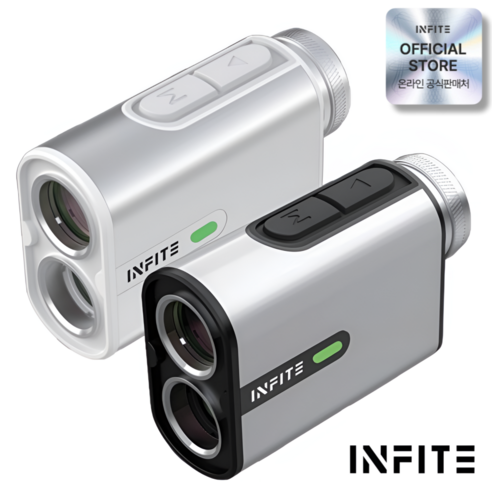 인피테 레이저 골프 거리측정기 초경량 미니 차쉬넬 캐디 파우치세트, IXG2000 PRO 화이트