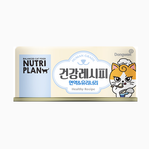 뉴트리플랜 건강레시피 고양이 습식캔, 90g, 24개