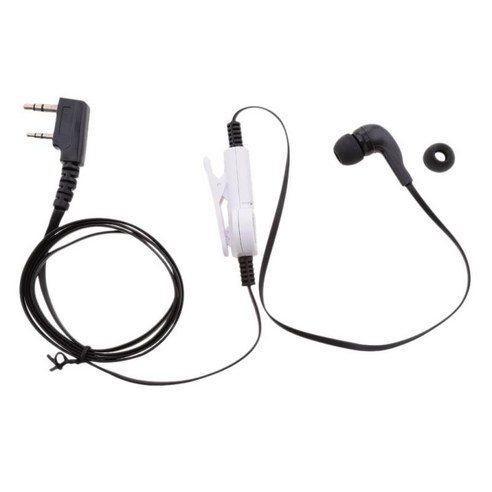 2핀 범용 인이어 이어폰 이어버드 헤드폰 헤드셋 플랫 케이블 와이어, 블랙, 설명, 설명