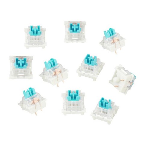 3Pin 기계식 키보드 스위치 MX 스위치 키보드 초보자용 기계식 스위치, 싱글 15x15x17mm, ABS 플라스틱, 방진 그린
