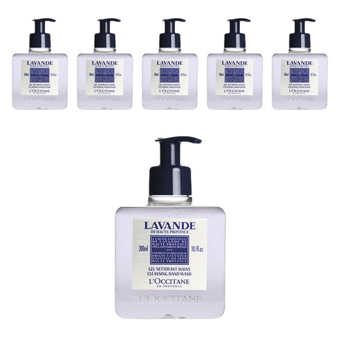 록시땅 라벤더 클렌징 핸드 워시, 6개, 300ml