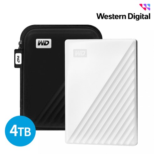 WD NEW My Passport Gen3 외장하드, 4TB, 화이트