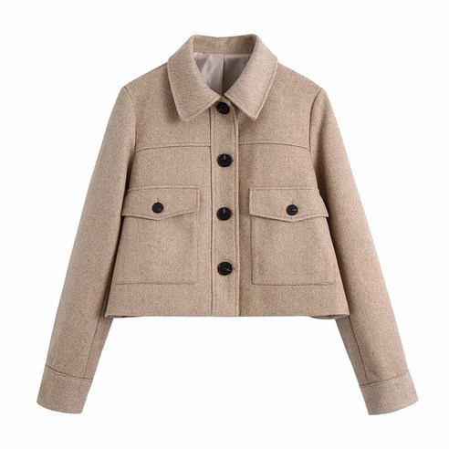 KORELAN 풍 긴팔 터틀넥 심플한 블라우스 부드러움 재킷 봄 여성복 재킷