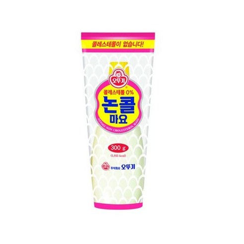 오뚜기논콜마요300그램 콜레스테롤없는마요네즈 제로콜레스테롤마요네스, 1개, 300g