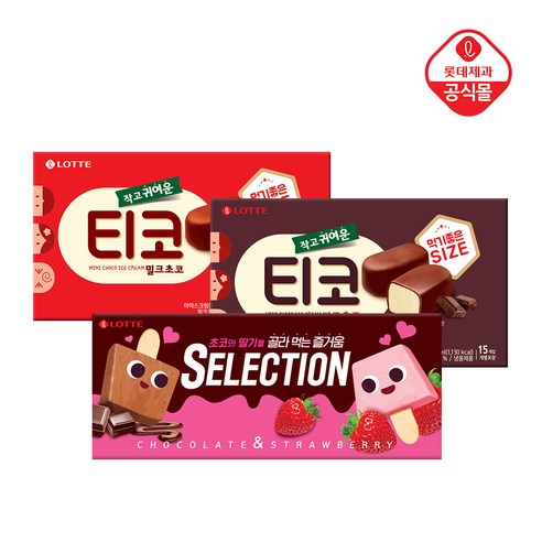 롯데제과 셀렉션/티코 2종 X6개, 03.티코 밀크초코 510mlX6개, 6개, 510ml