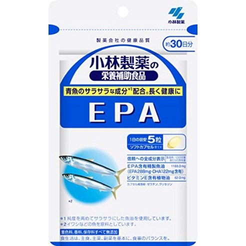 고바야시 영양 보조 식품 EPA 소프트캡슐, 1개, 150정