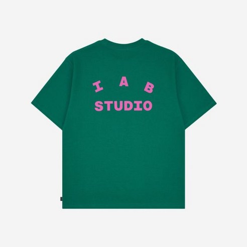 아이앱 스튜디오 티셔츠 그린 핑크 IAB Studio T-Shirt Green Pink 255537