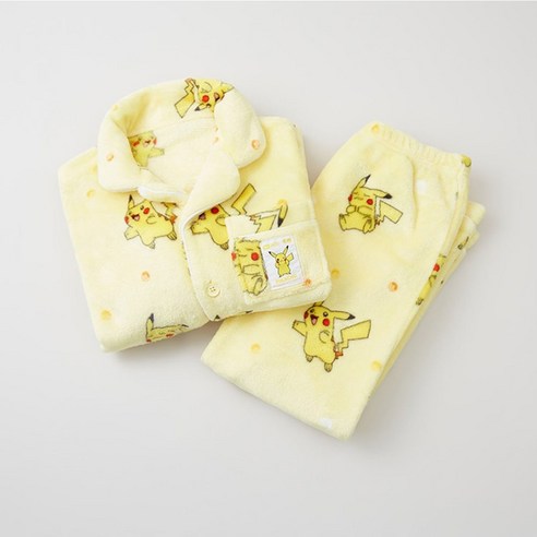 스파오키즈잠옷 포켓몬 피카츄 수면 파자마 긴팔 세트, 160, 피카츄 옐로우, 1개