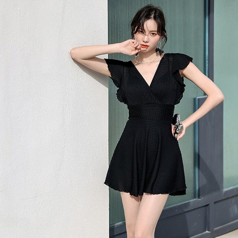우아하고 편안한 여성용 치마 원피스 수영복