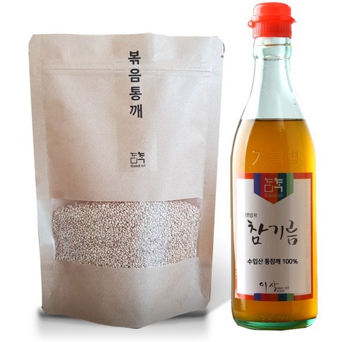 이삭방앗간 참기름 350ml + 볶음 통깨 250g, 1set