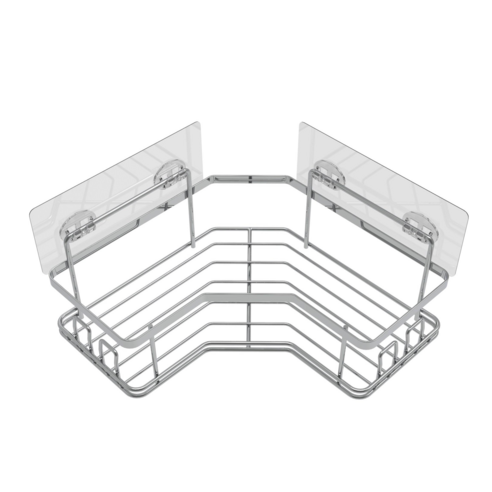 퍼플고릴라 똑똑한 접착식 욕실선반, 코너형