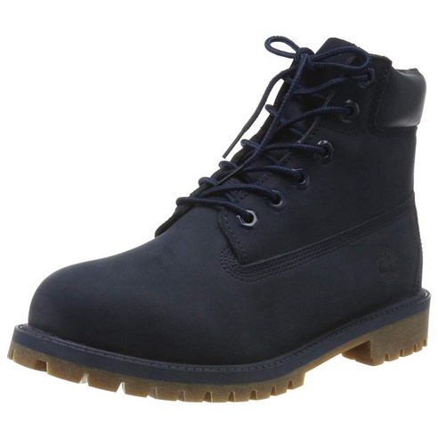 Timberland 유니 아동용 청소년 15.2cm(6인치) 프리미엄 네이비 팀버랜드6인치