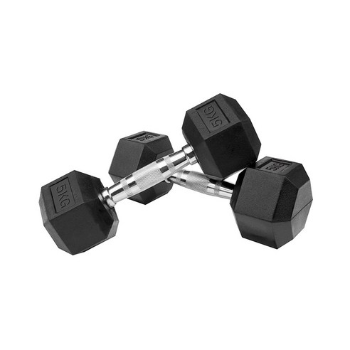 홈짐 홈트 헥사곤 덤벨 육각 아령, 5kg, 1개