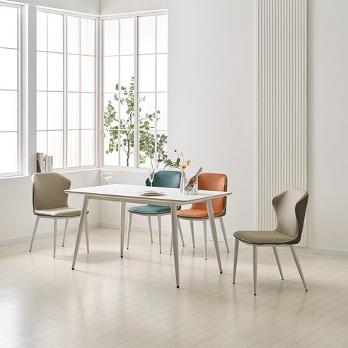 고급스럽고 내구성 있는 가정식탁을 위한 라라홈 샐리 세라믹 식탁 세트