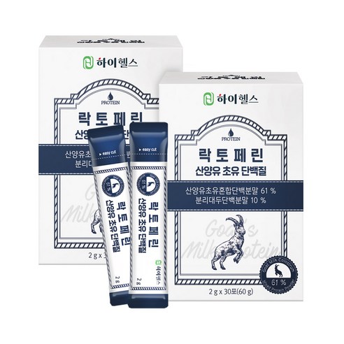 하이헬스 락토페린 산양유 초유 단백질 분말 스틱, 60g, 2개