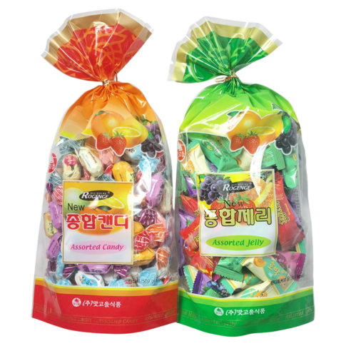 맛고을 종합캔디 + 맛고을 종합제리, 2개, 500g