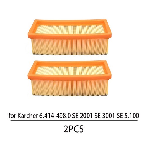 가전제품 부품 Karcher-진공 청소기 용 플랫 플리티드 필터 카처 6.414-498.0 SE 2001 3001 5.100 6.100 K 2801 A, 2pcs