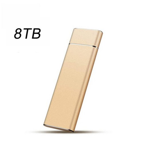 고속 휴대용 SSD 외장 하드 드라이브 대용량 저장 장치 노트북 스마트폰 PC USB 3.1 인터페이스 500GB 1TB 16TB, 31.Gold 8TB, 31.Gold 8TB