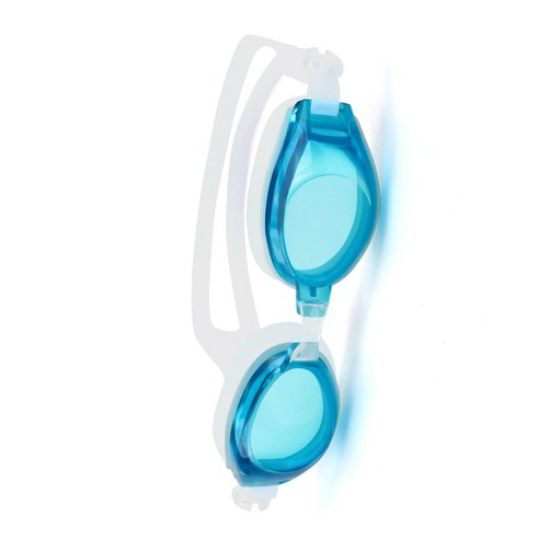 선명한 안개 방지 방수 수영 거울 남녀 평광 수영 안경 고급 케이스, 하늘색